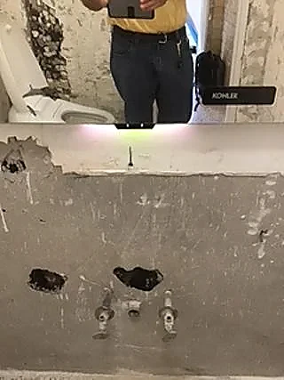 Bathroom renovation · Before
